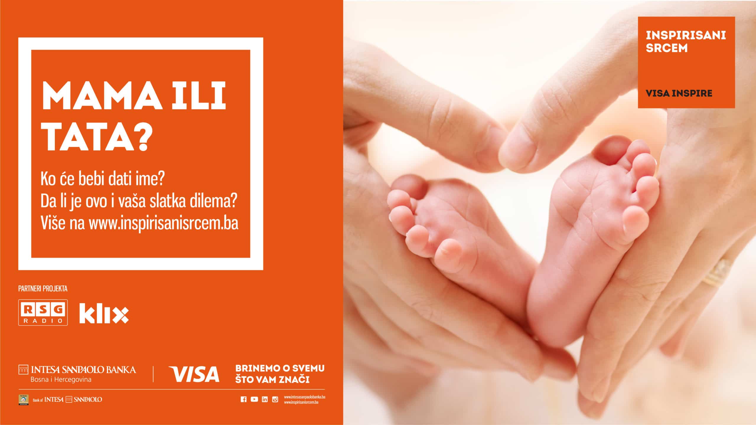 Intesa Sanpaolo Banka i Visa zajedno sa korisnicima kartica prikupili  36.000 KM za porodilišta u BiH