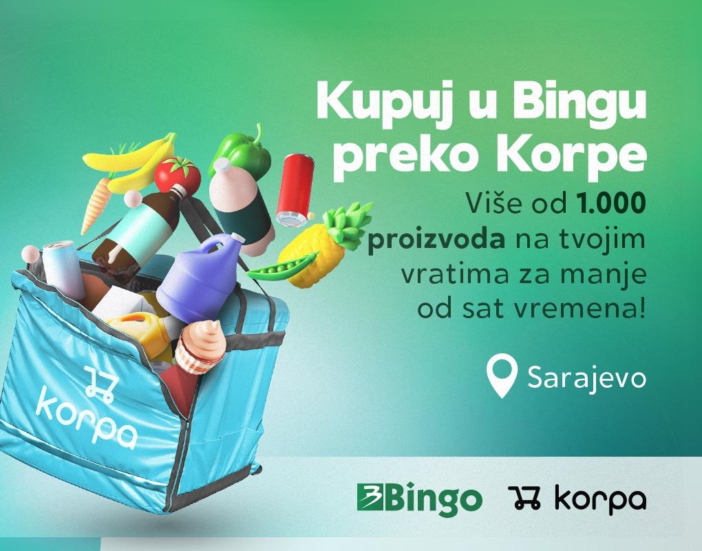 Kupuj u Bingu preko Korpe – Više od 1000 proizvoda na tvojim vratima u Sarajevu za manje od sat vremena!